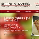 Graphic Design, Menu Design, and Website Design and Development for Rubino's Pizzeria